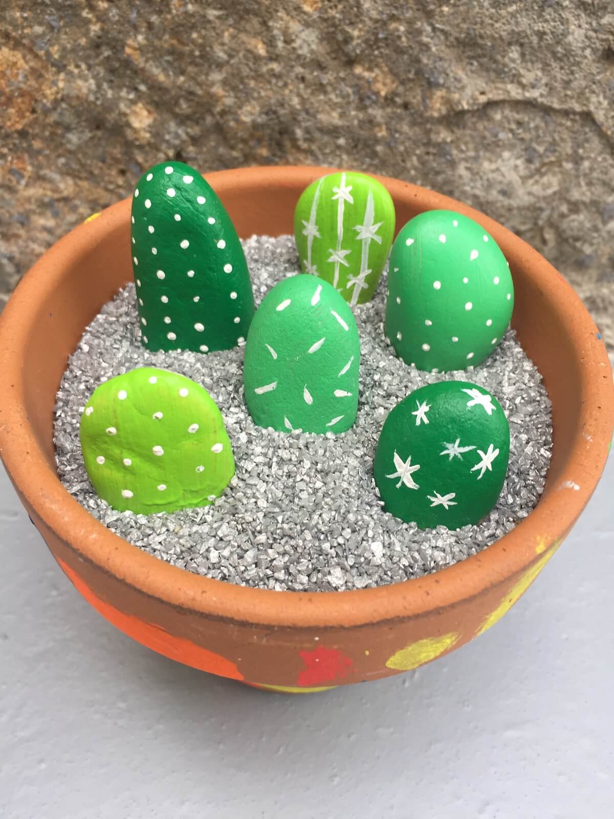 cactus diy piedras