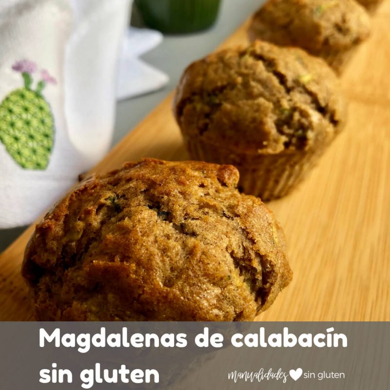 Muffins o magdalenas de calabacín sin gluten