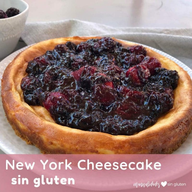 New York cheesecake sin gluten