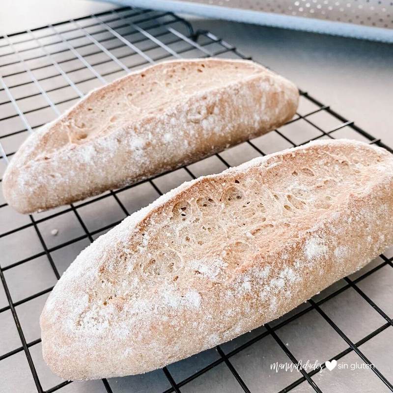 baguettes sin gluten con harinas naturales